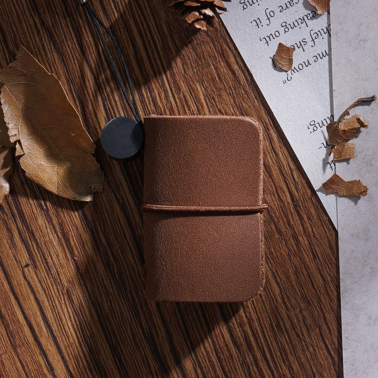 Ultra-Small Mini TN Hand Account Book Leather Notebook Portable Travel Diary, Crazy Horse Skin Black, Crazy Horse Skin Brown, Crazy Horse Skin Coffee, Crazy Horse Skin Ink Green, Crazy Horse Skin Wine Red, Crazy Horse Skin Blue, Crazy Horse Skin Purple...
