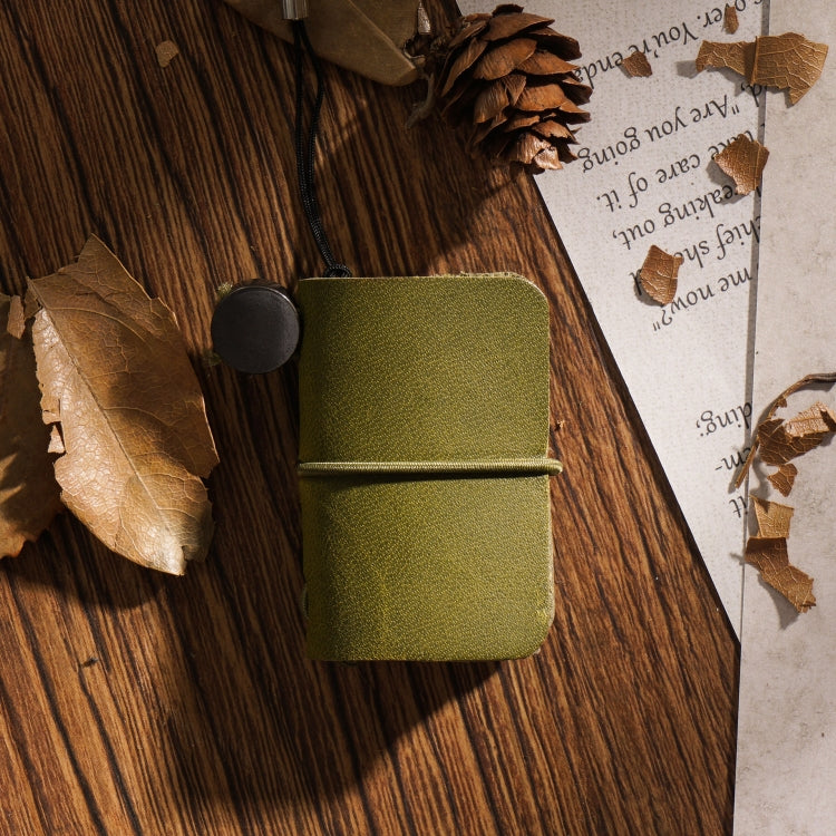 Ultra-Small Mini TN Hand Account Book Leather Notebook Portable Travel Diary, Crazy Horse Skin Black, Crazy Horse Skin Brown, Crazy Horse Skin Coffee, Crazy Horse Skin Ink Green, Crazy Horse Skin Wine Red, Crazy Horse Skin Blue, Crazy Horse Skin Purple...