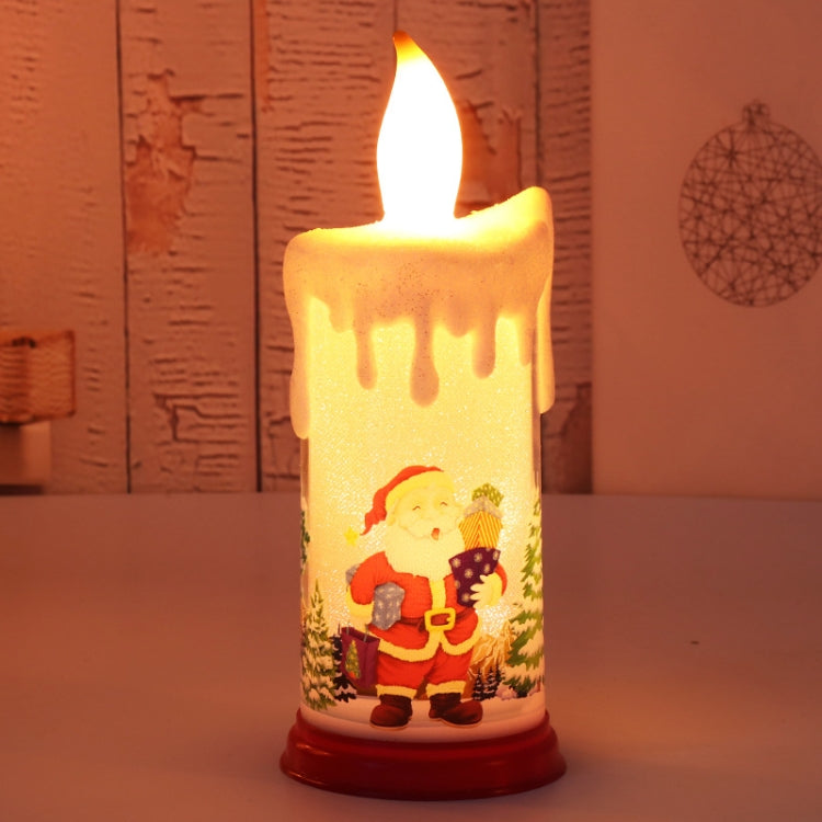 Christmas Decoration Night Light LED Simulation Flame Candle Light, A-Santa Claus, A-Snowman, B-Santa Claus, B-Snowman