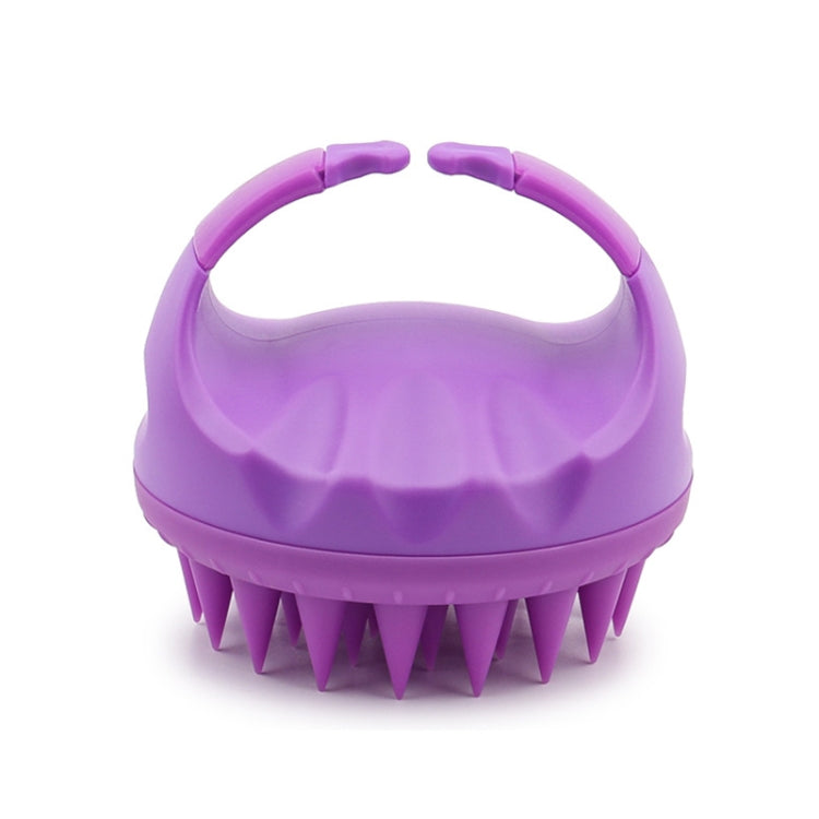 Round Hair Washing Brush Silicone Wet & Dry Multipurpose Massage Brush, Pink, Purple, Green, Black, Blue, Red, Yellow, Grey