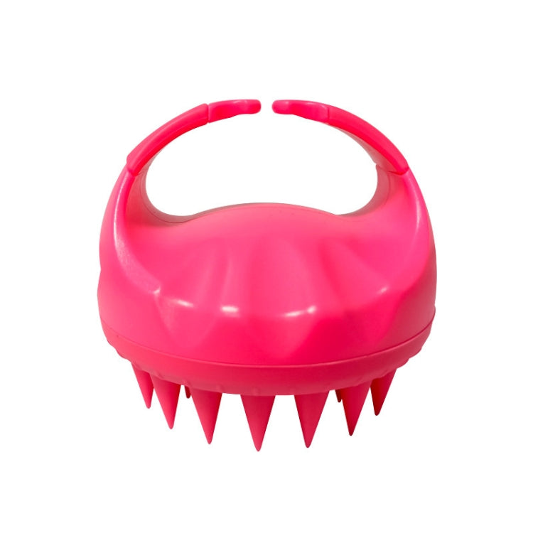 Round Hair Washing Brush Silicone Wet & Dry Multipurpose Massage Brush, Pink, Purple, Green, Black, Blue, Red, Yellow, Grey