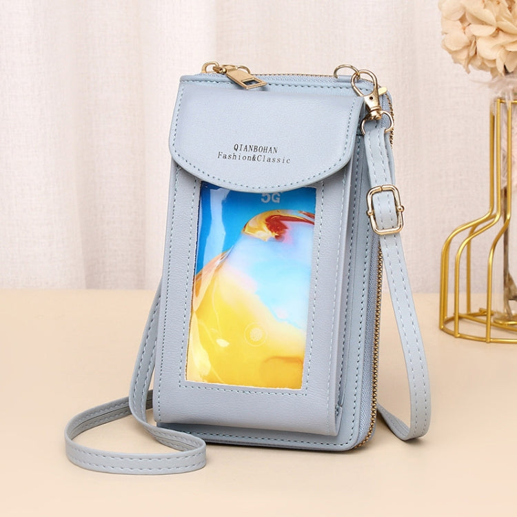 JLF012 Touch Screen Mobile Phone Bag Women Messenger Shoulder Bag, Red Wine, Black, Deep Pink, Light Pink, Light Blue, Light Green, Brown, Khaki