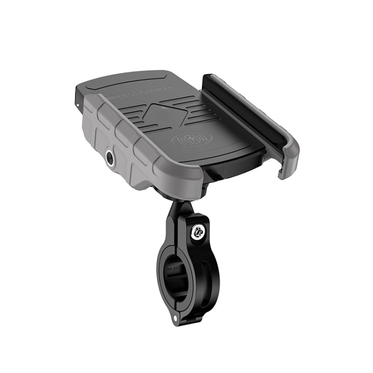 M9 Motorcycle Wireless Charging Mobile Phone Bracket 15W Fast Charging Mobile Phone Navigation Bracket, M9 (Black), M9 (Blue), M9 (Red), M9 (Gray)