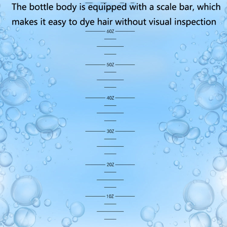 Hair Dyeing Hair Care Dry Cleaning Bottle Squeeze Transparent Rinse Scale Bottle Hairdressing Tools, Black, Blue, Pink