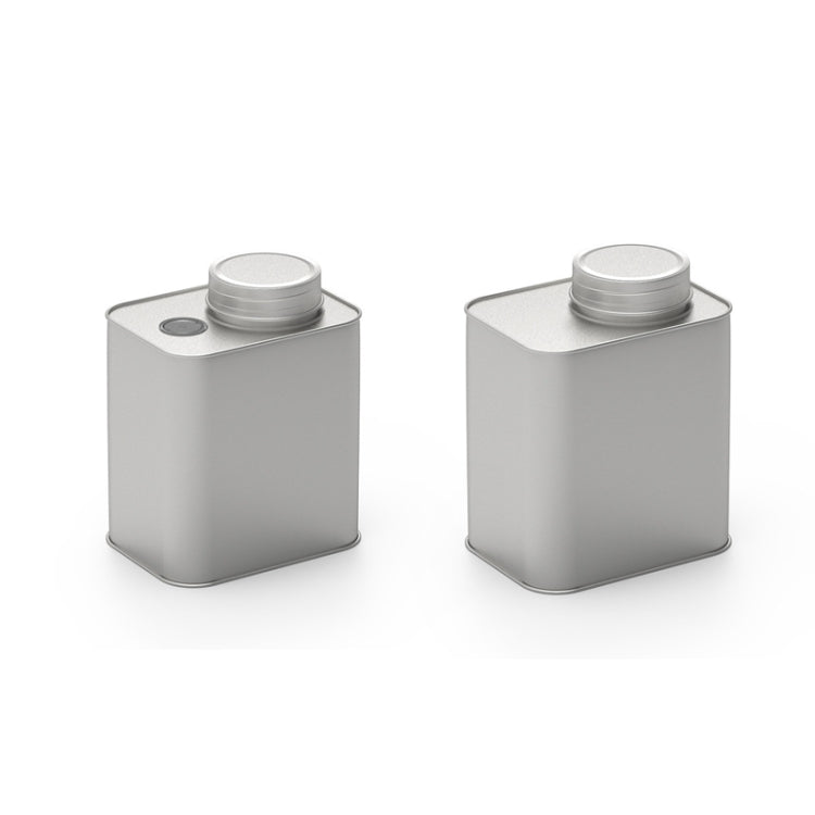 Square Tinplate Metal Sealed Cans Coffee Bean Powder Tin Cans, Specification: With Air Valve, With Air Valve, Without Air Valve