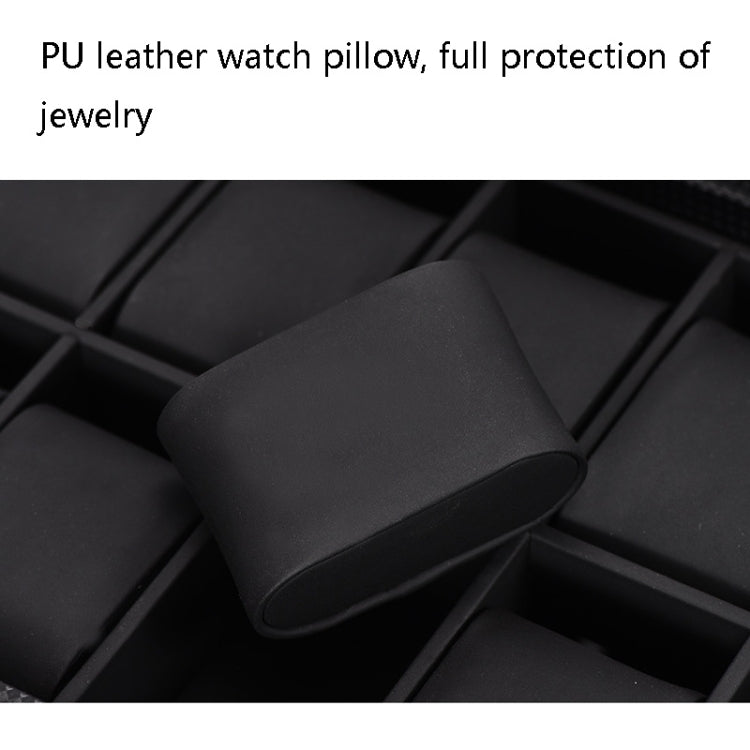 6+3 PU Watch Glasses Case Carbon Fiber PU Skin Watch Box Sunglasses Box, 6 + 3 Brown, 6 + 3 Black