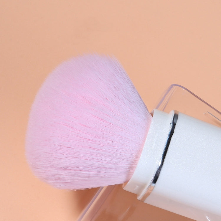 8-in-1 Square Makeup Brush Mini Portable Retractable Blush Brush Eye Shadow Brush Novice Makeup Set, 8 in 1(Milk White), 8 in 1( Wine Red), 8 in 1(Light-skinned), 8 in 1(Light Blue)