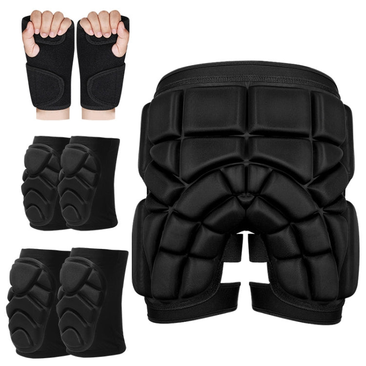 Skating Hip Protector Hockey Pants Ski Sports Protective Gear, Style:, Black Hip Protector, Aluminum Strap Bracer, Straps Knee Protector, Syringe Knee Protector, Syringe Elbow Protector