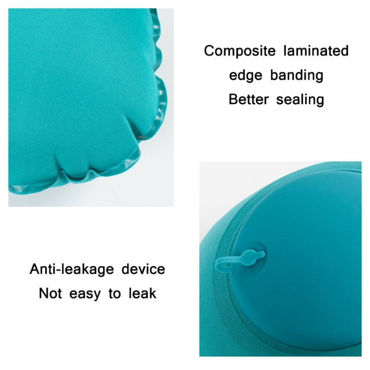 Travel Inflatable Press U-Shaped Neck Guard Pillow, Flocked U009-01（Peacock Green ）, Flocked U009-03（Light Gray）, Flocked U009-04（Medium Blue）, Flocked U009-02（Rose Red）, Flocked U009-05（Dark Blue）, Flocked U009-060（Sky Blue）, Flocked U009-070（Orange） ...