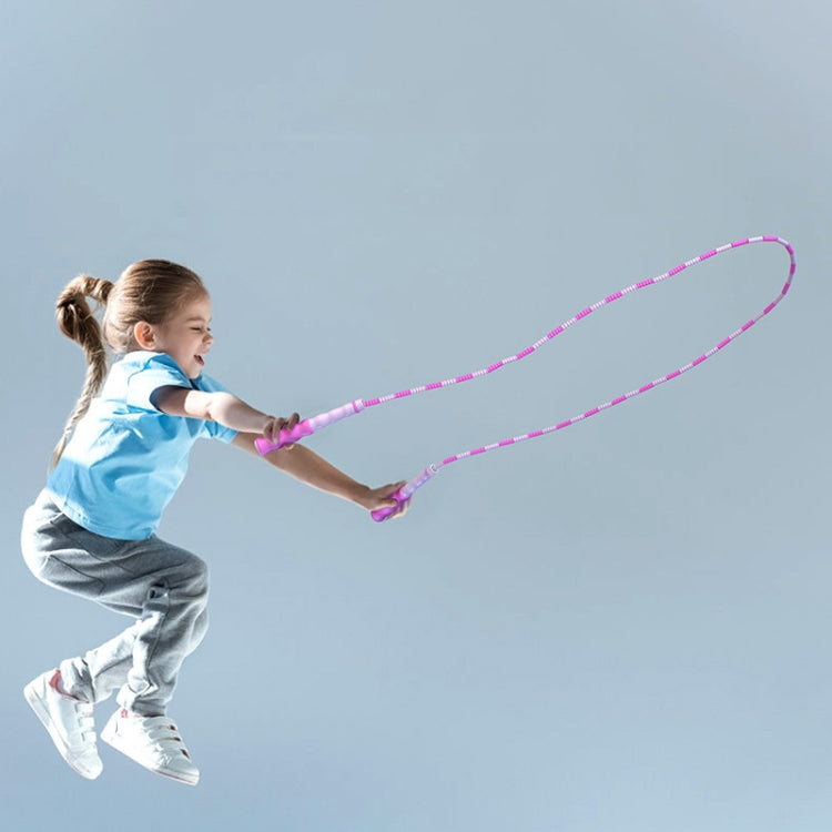 2 PCS 2.8m Children Bamboo Joint Skipping Rope, Style:, Soft Beads Pink, Soft Beads Blue, Soft Beads Purple, Soft Beads Green