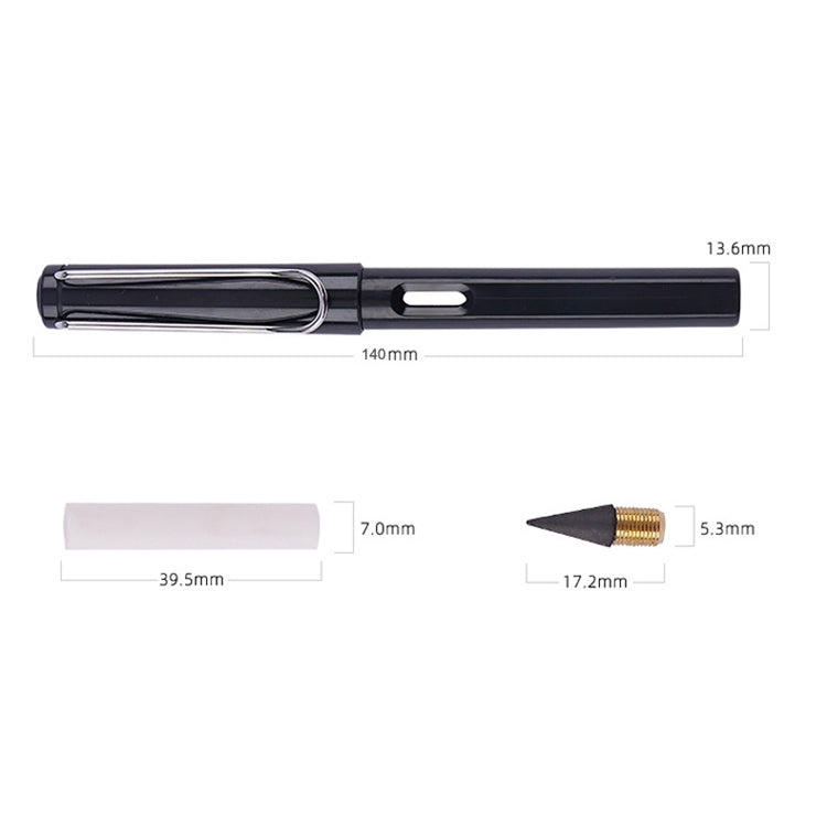 5 PCS No Ink No Need To Sharpen Drawing Sketch Pen Not Easy To Break Erasable HB Writing Pencil, Black, Red, Yellow, Green, Blue, White, Makaron Yellow, Makaron Green, Makaron Blue, Makaron Pink, Makaron Purple, Pink