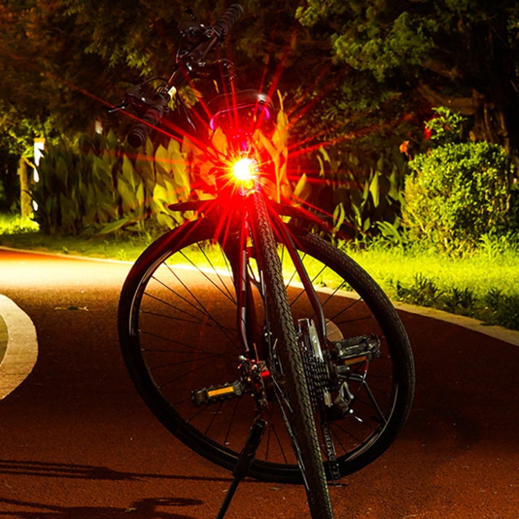 2 PCS AS-08 200LM Aluminum Alloy LED Bicycle Taillight, Red, White