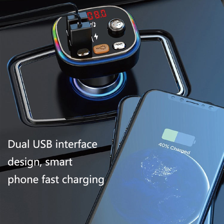 USB Car Bluetooth MP3 Music Player With Colorful Lights, C20