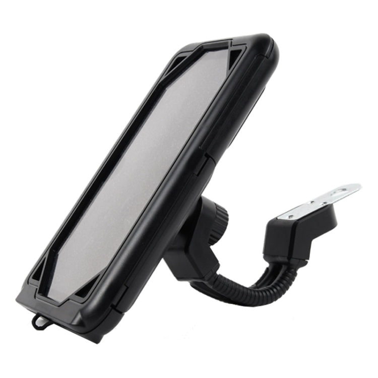 Motorcycle Bicycle Waterproof Mobile Phone Holder, Style:, Flat Button (6.5 inch), Rearview Mirror (6.5 inch), Handlebar (7 inch), Rearview Mirror (7 inch)