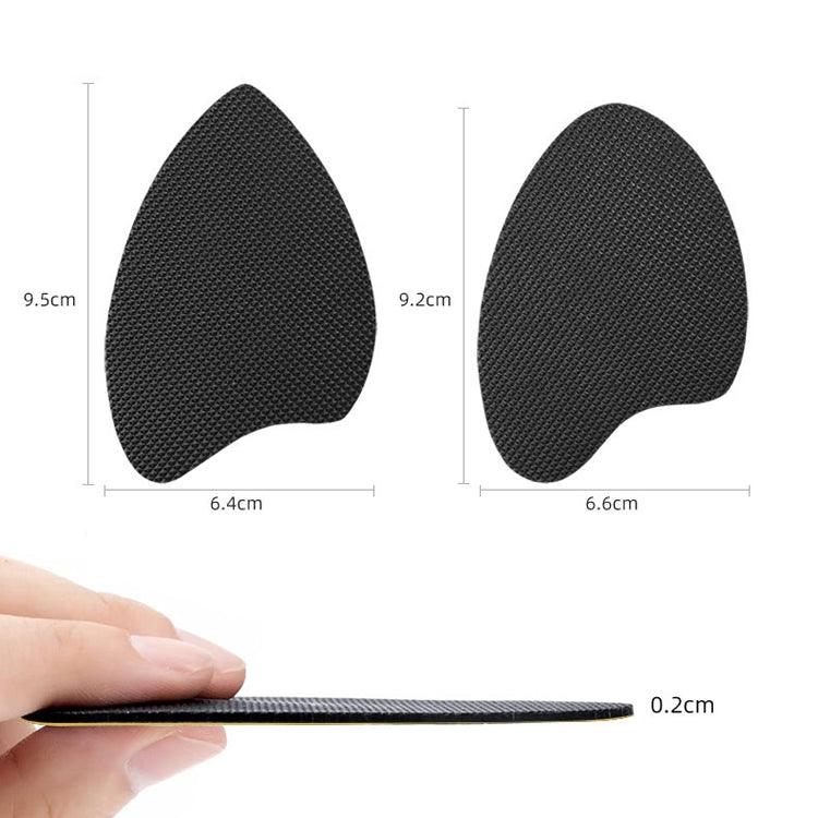 1pair High Heel Shoes Anti-Skid Patch, Pointer Head Black, Round Head Black