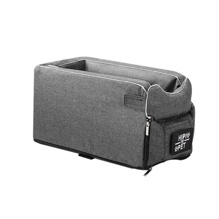 Car Central Control Seat Pet Portable Bed Pad, Square + Gray, Square Gray+Summer Mat