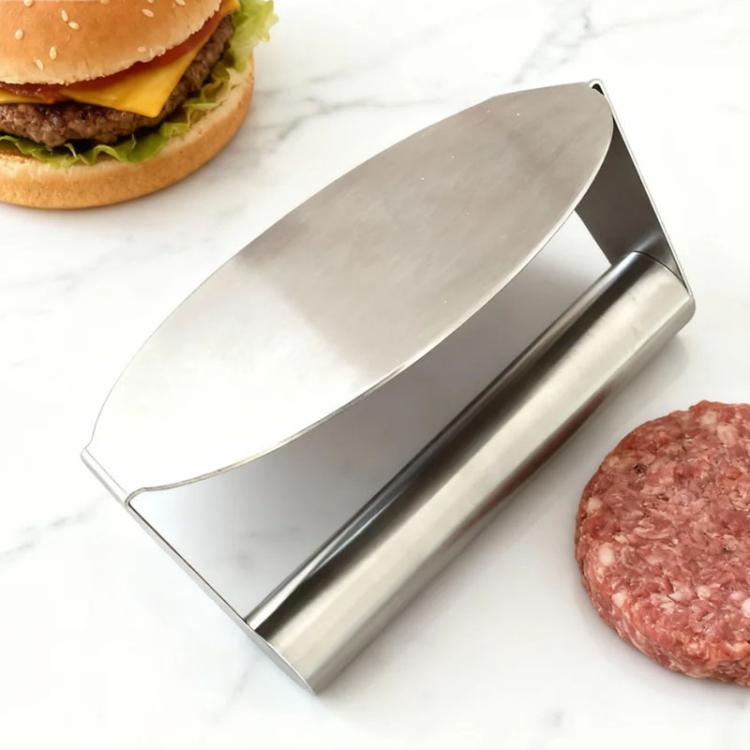 Stainless Steel Hamburger Manual Meat Press, Specification: Circular, Circular, Square