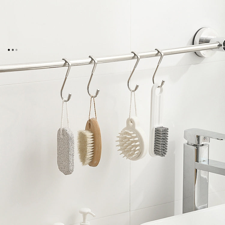 5pcs /Pack  S-Shaped Double Hook Stainless Steel Coat And Drawer Door Rear Hook, S-Shaped Double Hook