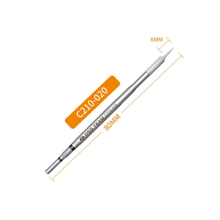 OSS Team C210 Series Soldering Iron Tip Welding Head For JBC T210 / C CD-2SD / 2SHE, Straight  Head, Angle  Head, Knife Head