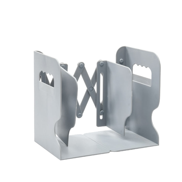Desktop Folding And Retractable Book Storage Stand, White, Grey, White + Pen Holder, Gray + Pen Holder