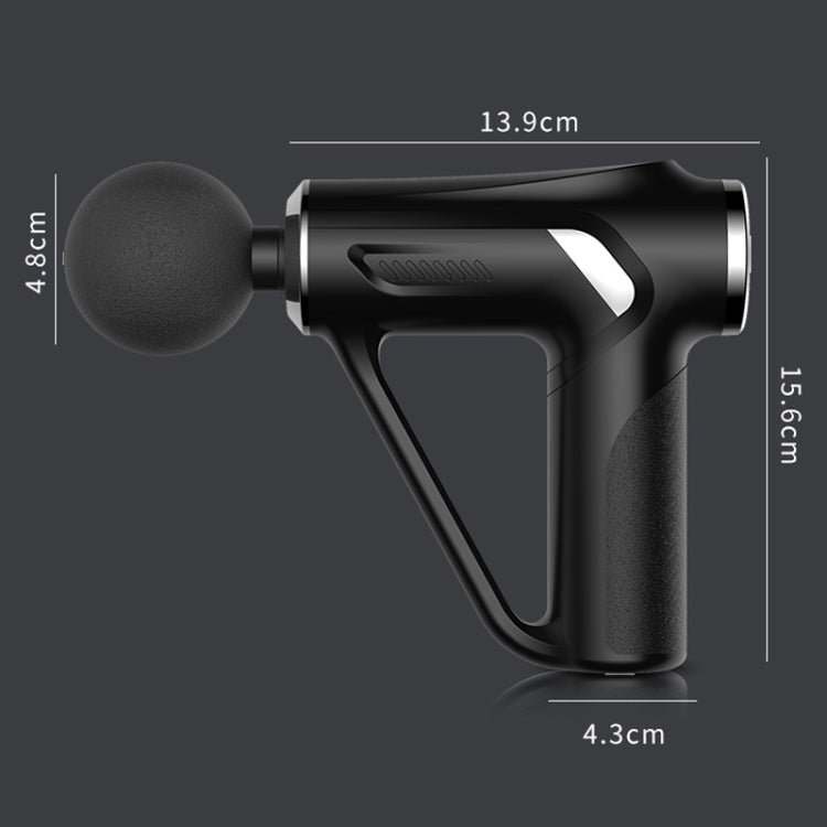 HB-008  Triangular Electric Fascia Gun Body Massage Gun, LCD Style, Button Style