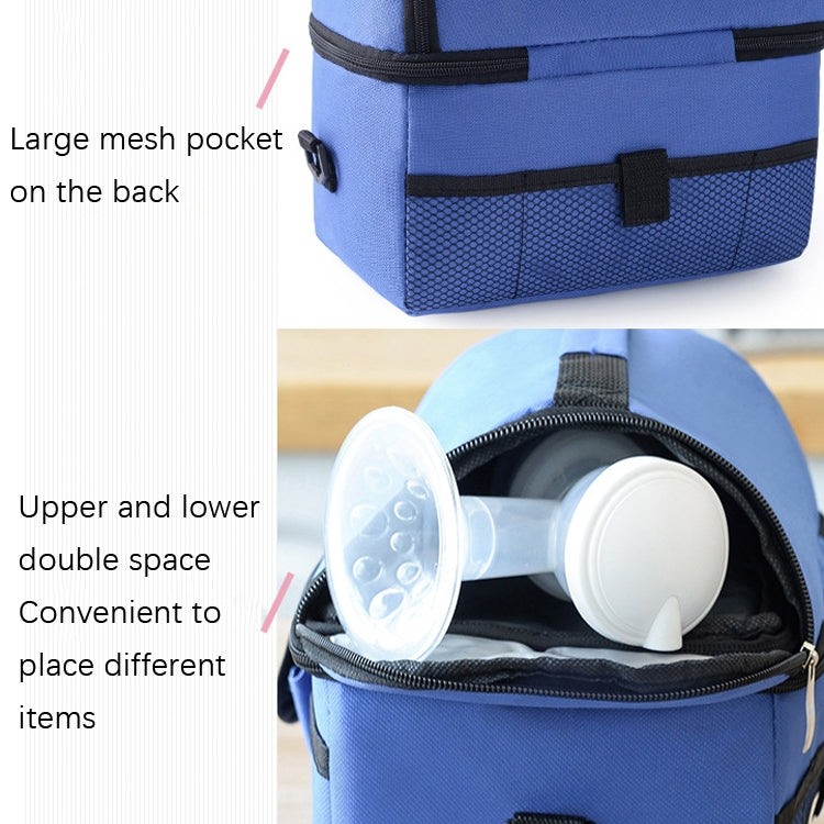 Double Insulation Bag Breast Milk Fresh Bag Bottle Mummy Bag, Mummy Bag(Black), Mummy Bag(Royal Blue), Mummy Bag(Rose Red), Mummy Bag(Red), Mummy Bag(Wine Red), Mummy Bag(Grey)