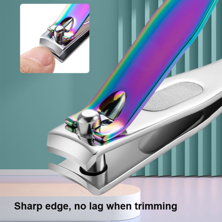 Small Color Titanium Nail Clipper Gradient Mermaid Handle Nail Clipper Nail Art Tool, 3 PCS Small, 3 PCS Large, 3 In 1