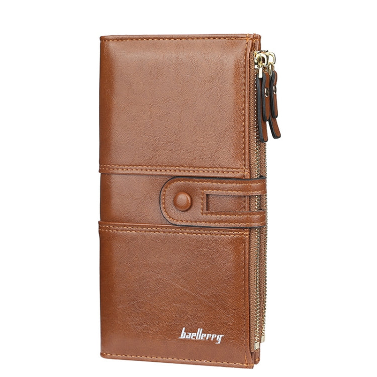 Baellerry  Ladies Long Large Capacity Buckle Zip Clutch Multi-Card Wallet, Baellerry Red, Baellerry Black, Baellerry Brown, Baellerry Dark Green, Baellerry let(Pink, Baellerry Sky Blue