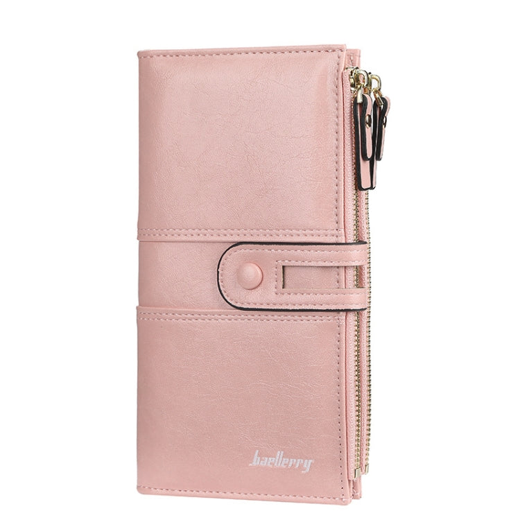 Baellerry  Ladies Long Large Capacity Buckle Zip Clutch Multi-Card Wallet, Baellerry Red, Baellerry Black, Baellerry Brown, Baellerry Dark Green, Baellerry let(Pink, Baellerry Sky Blue