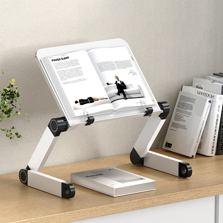 L03 Adjustable Lifting Reading Rack Book Holder Laptop Stand,Style：, Double Section Black, Double Section White, Single Section Black, Single Section White