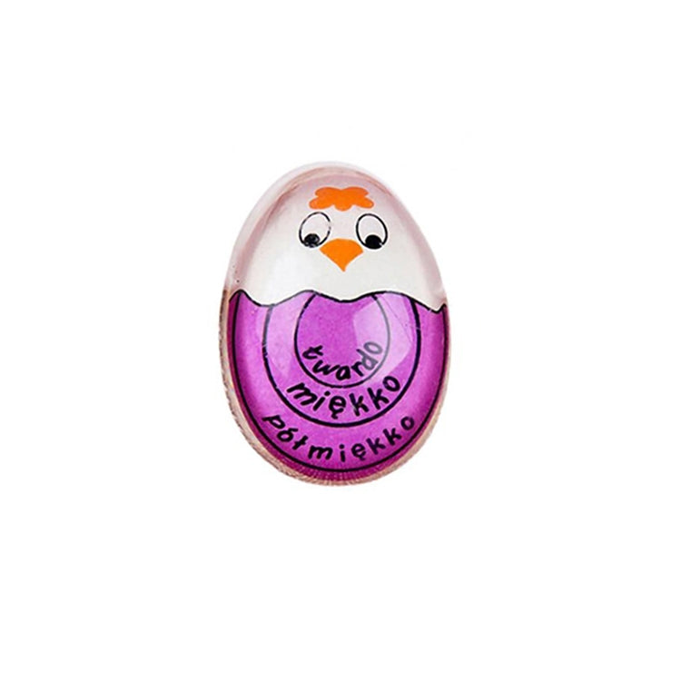 Boiled Egg Timer Reminder Color-changing Cartoon Egg Timer, Specification: Japanese, Yellow Chick, Red Chick, Green Chick, Purple Chick, Orange Chick, Pink Chick, Blue Alphabet, Japanese