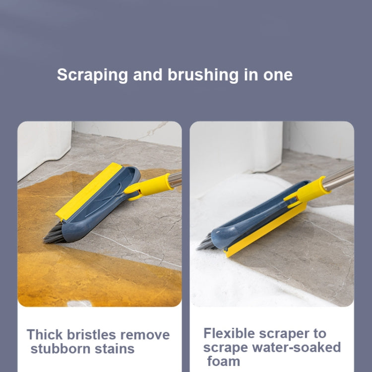 Hard Bristle Crevice  Brush Long Handle Floor Brush Wiper,Style:, 2-section Rod, 3-section Rod