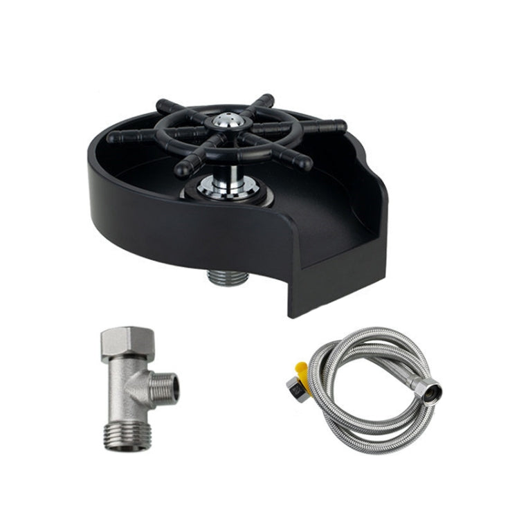 Automatic Faucet High Pressure Spray Washer, Style:, Black, Black+Soft Hose+G1/2 Three-way, Black+Soft Hose+G9/16 Three-way, 304 Stainless Steel, 304 Stainless Steel+Soft Hose+G1/2 Three-way, 304 Stainless Steel+Soft Hose+G9/16 Three-way, Silver       ...