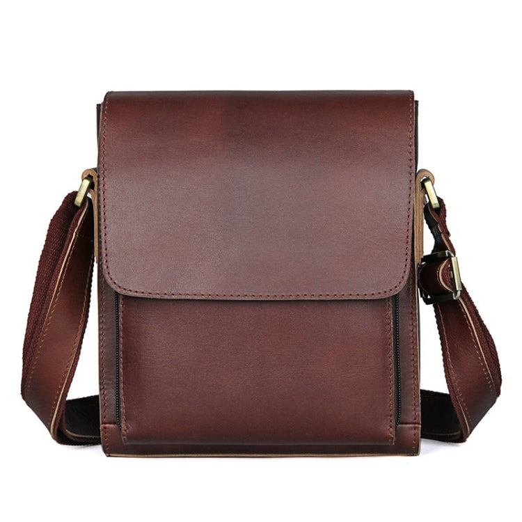 Vintage Crazy Horse Leather Men Shoulder Bag Messenger Bag, Brown Yellow, Black, Brown, Dark Brown