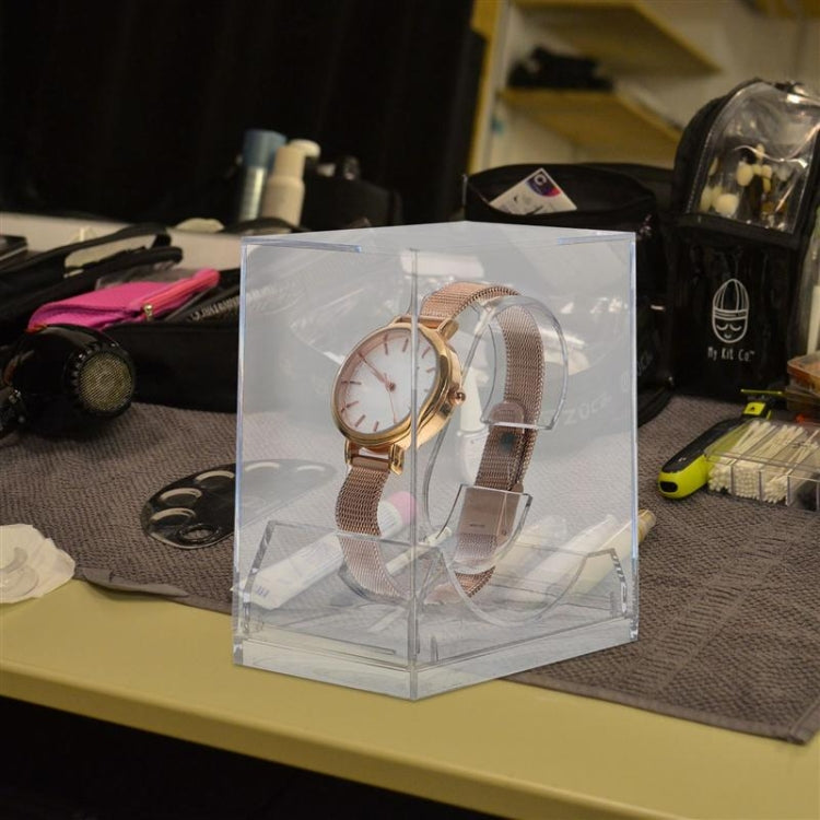 5 PCS Transparent Rectangular Watch Display Box Pull-out Electronic Watch Box, 5 PCS Watch Box