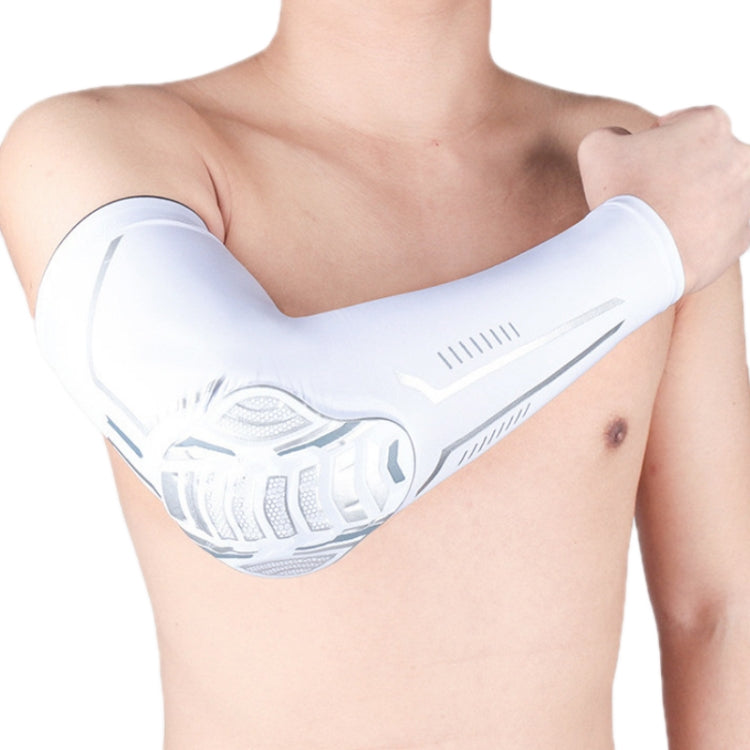 Outdoor Sports Honeycomb Anti-collision Compression Arm Guard, Color:, M (Black), L (Black), XL (Black), M (White), L (White), XL (White)