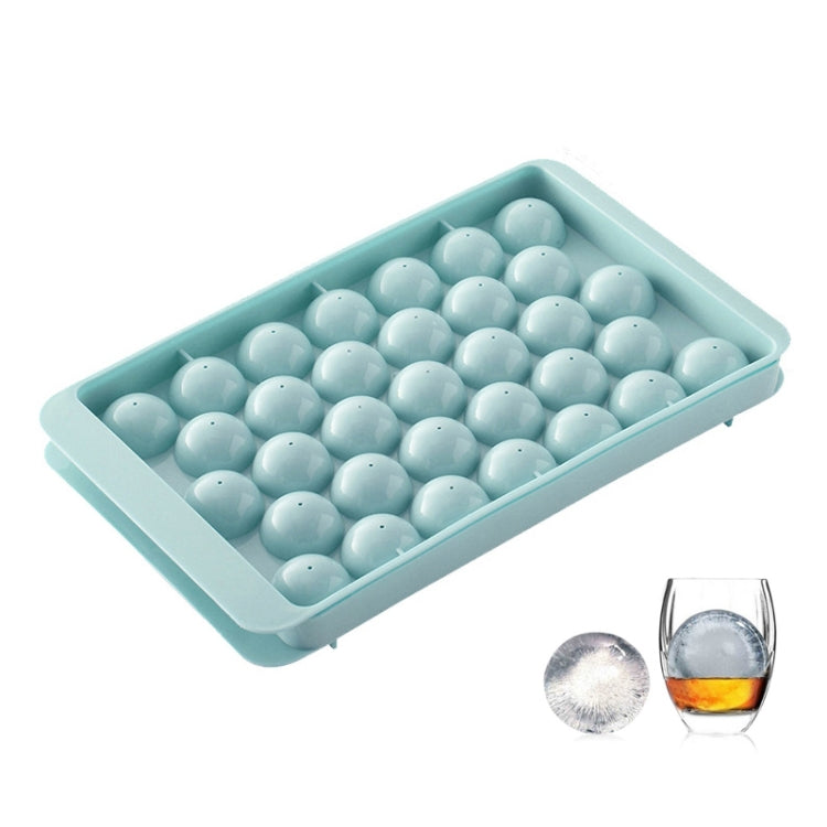 33 Grid Round Ice Hockey Mold With Lid Ice Box Small Marble Ice Tray, Random Color Delivery, Large  Blue, Large Pink, Small Blue, Small Pink