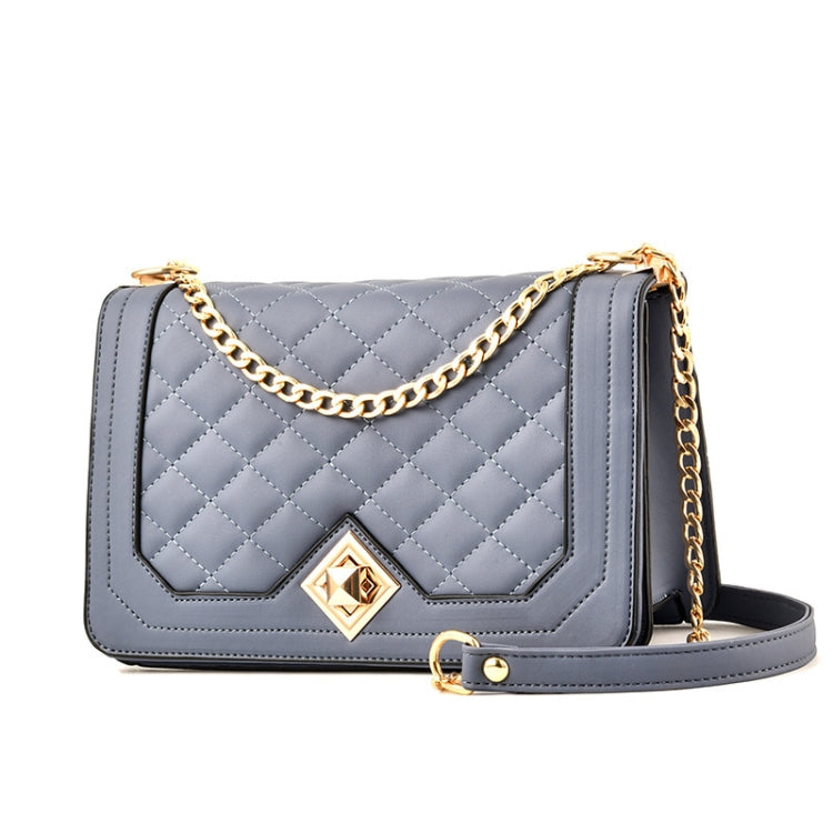 6382 One-shoulder Diagonal Rhombus Chain Bag, 6382 (Black), 6382 (Light Green), 6382 (Pink), 6382 (Dark Red), 6382 (White), 6382 (Khaki), 6382 (Light Grey)