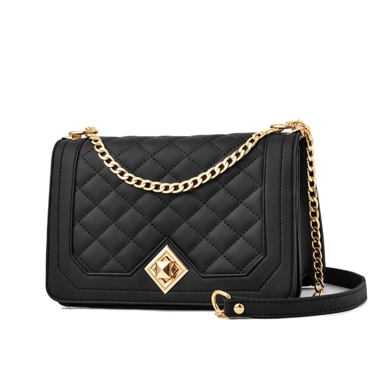 6382 One-shoulder Diagonal Rhombus Chain Bag, 6382 (Black), 6382 (Light Green), 6382 (Pink), 6382 (Dark Red), 6382 (White), 6382 (Khaki), 6382 (Light Grey)