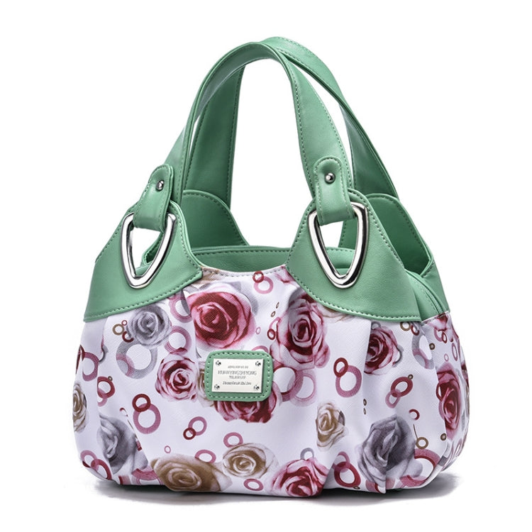 722 Women Soft Leather Handbag, Green handle Lily, Green Handle Rose, White Handle Green Flower, White Handle Red Flower, White Handle Purple Flower, Black Handle Green Flower, Black Handle Red Flower, Black Handle Purple Flower, White Handle Red Rose ...