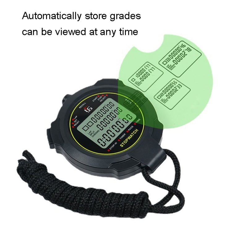 YS Stopwatch Timer Training Fitness Competition Stopwatch, Style:, YS-7100 100 Memories(Black), YS-710 10 Memories(Black), YS-730 30 Memories(Black), YS-760 60 Memories(Black), YS-7120 120 Memories(Black)