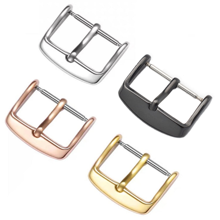 5pcs IP Plated Stainless Steel Pin Buckle Watch Accessories, Color: Silver 12mm, Silver 12mm, Silver 14mm, Silver 16mm, Silver 18mm, Silver 20mm, Rose Gold 12mm, Rose Gold 14mm, Rose Gold 16mm, Rose Gold 18mm, Rose Gold 20mm, Rose Gold 22mm, Gold 12mm ...