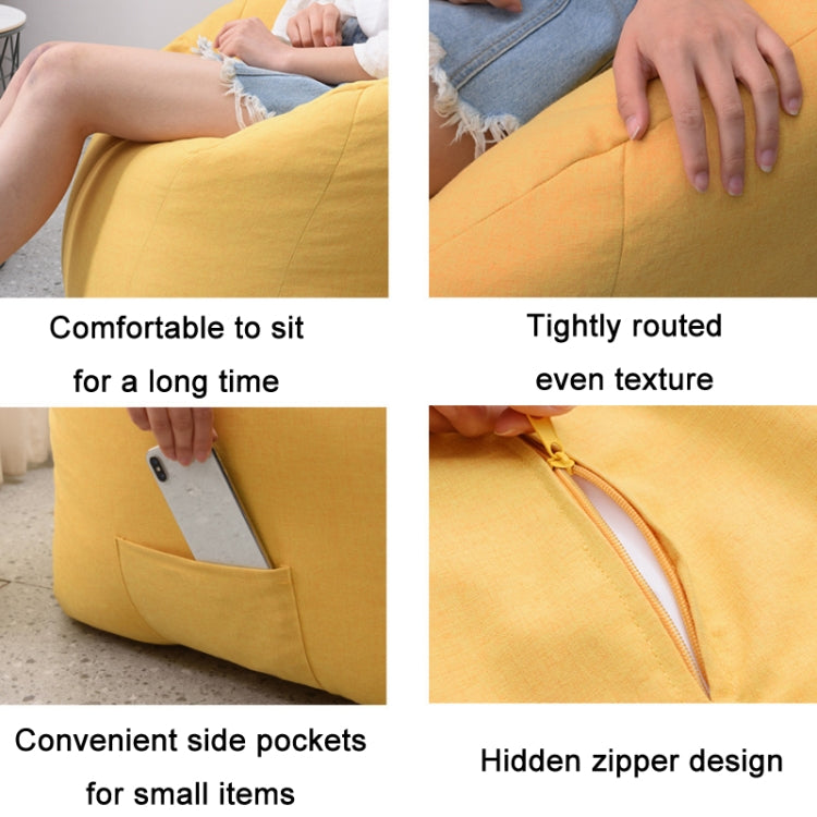 Cotton Lazy Sofa Removable And Washable Cloth Cover, Royal Blue, Lemon Yellow, Watermelon Red