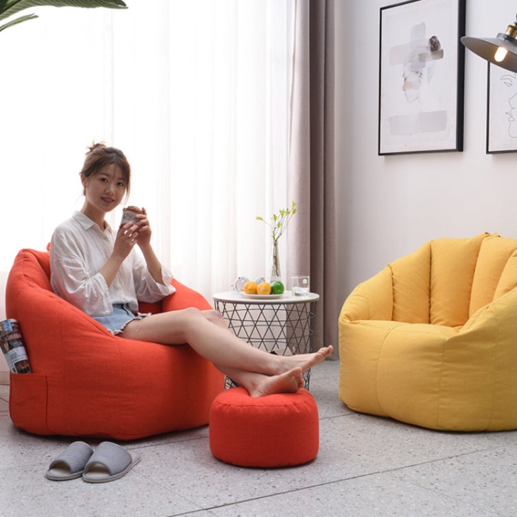 Cotton Lazy Sofa Removable And Washable Cloth Cover, Royal Blue, Lemon Yellow, Watermelon Red