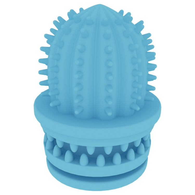 Pet Cleaning Teeth TPR Cactus Lightweight Bite-resistant Educational Toys, Cactus Light Blue, Cactus Light Pink, Cactus Avocado Green