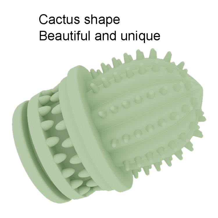 Pet Cleaning Teeth TPR Cactus Lightweight Bite-resistant Educational Toys, Cactus Light Blue, Cactus Light Pink, Cactus Avocado Green