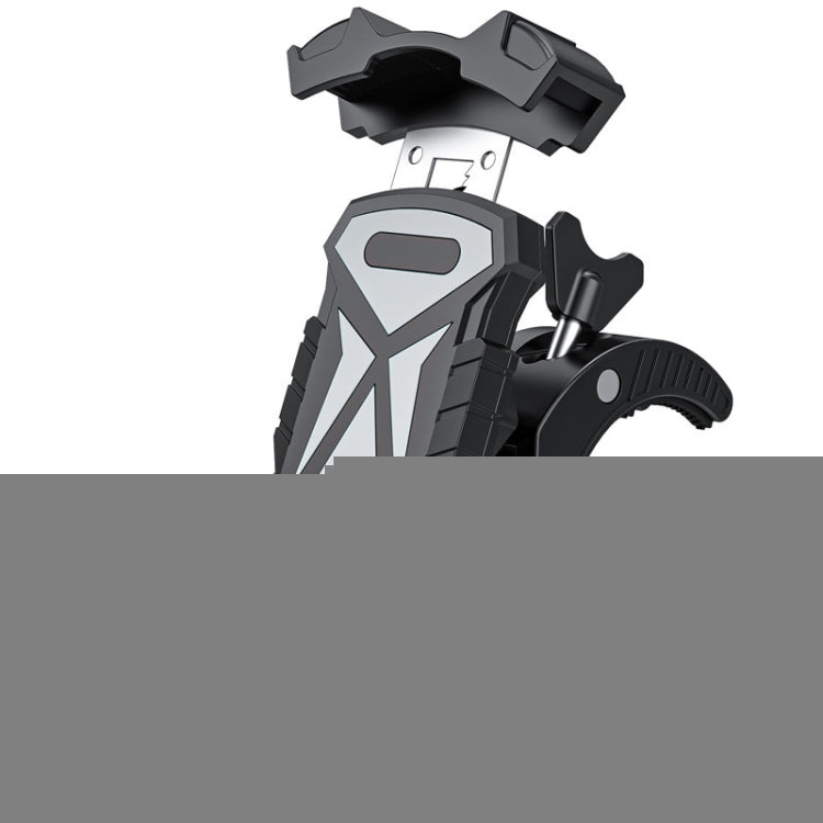 L101+M011 Outdoor Cycling Mechanical Locking Phone Holder, Gray, Black, Blue, Yellow, Red, Green, DIY Color