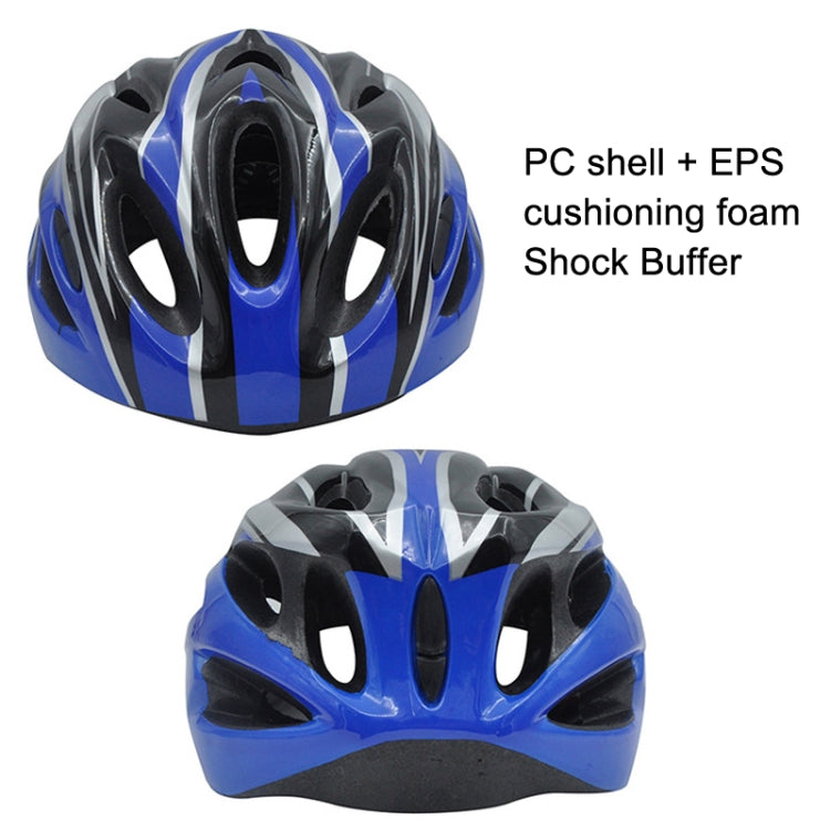 Unisex Cycling Bike One-piece Helmet, Fiber Black, White Orange, Blue Black, Yellow Black, Red Black, White Black, White Black Green