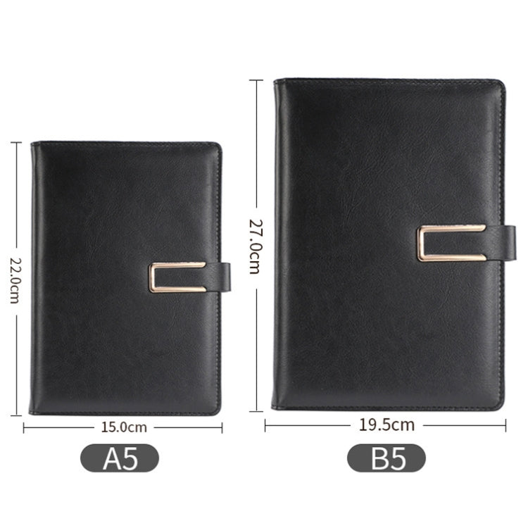 WZJZ0101 PU Leather Thickened Notebook, B5, A5