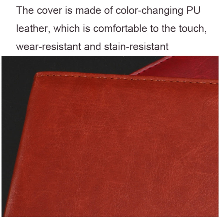 WZJZ0101 PU Leather Thickened Notebook, B5, A5